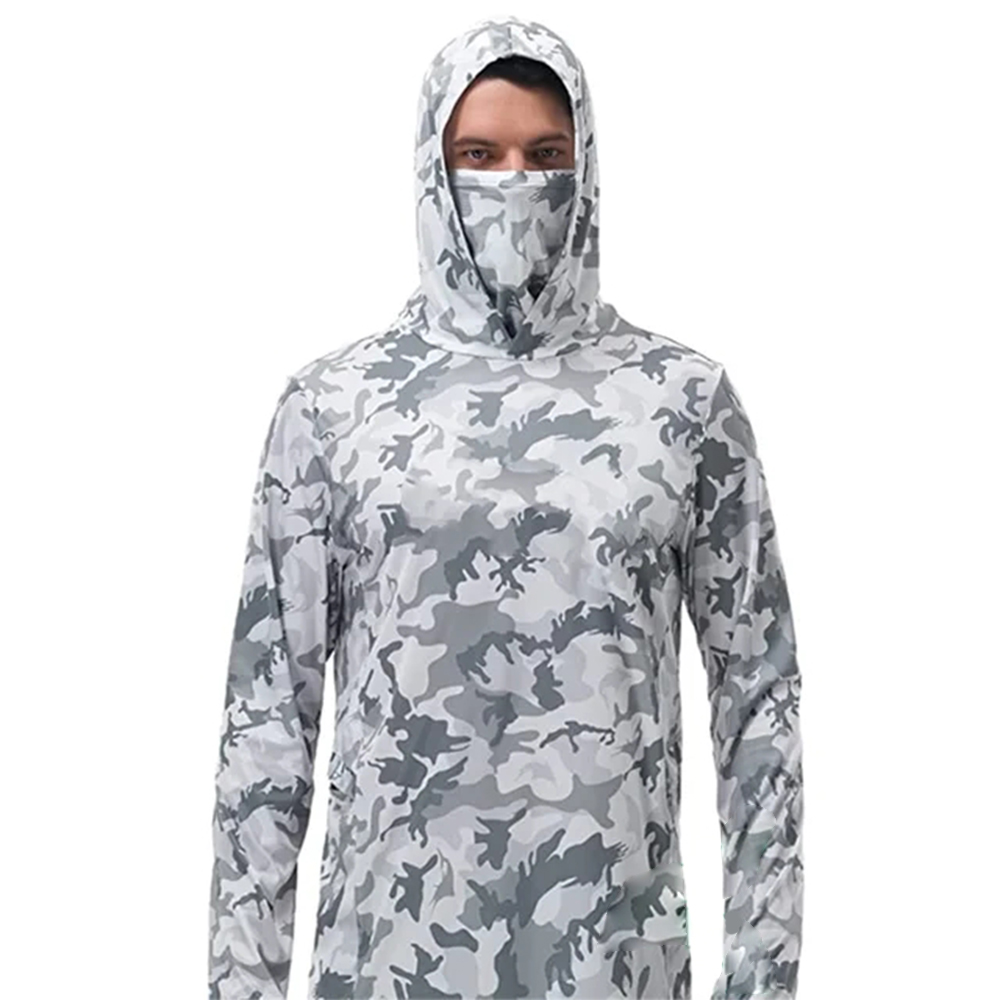 Fishing Shirt Uv Protection - Summer Fishing Hoodies Men Jersey camouflage
